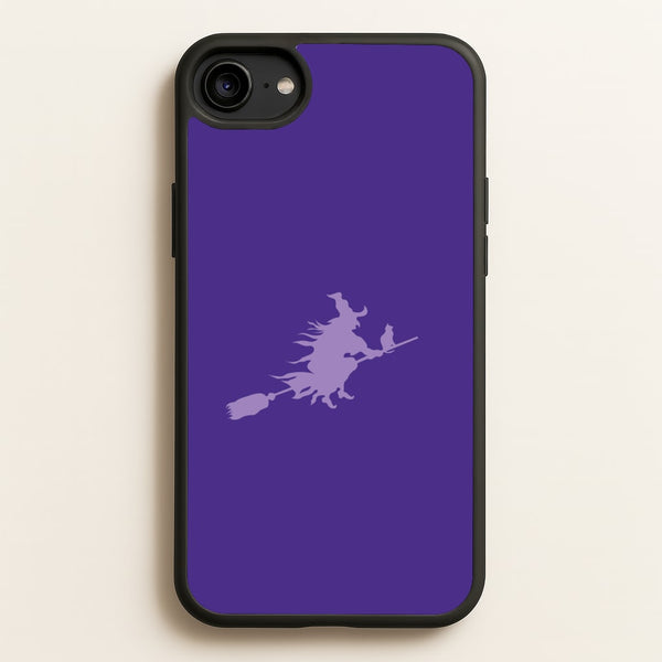 Witch And Cat - Halloween - Halloween Phone Case for iPhone 6 / 7 / 8 / SE