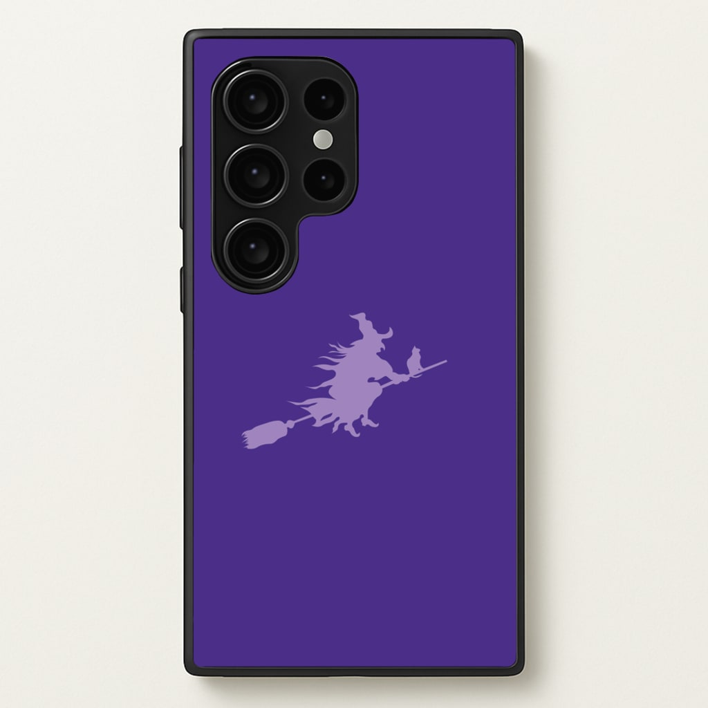 Witch And Cat - Halloween - Halloween Phone Case for Galaxy S24 Ultra