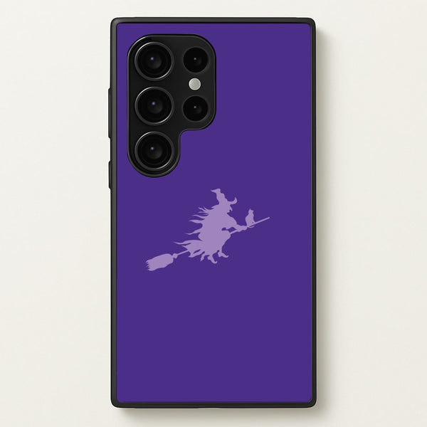 Witch And Cat - Halloween - Halloween Phone Case for Galaxy S24 Ultra