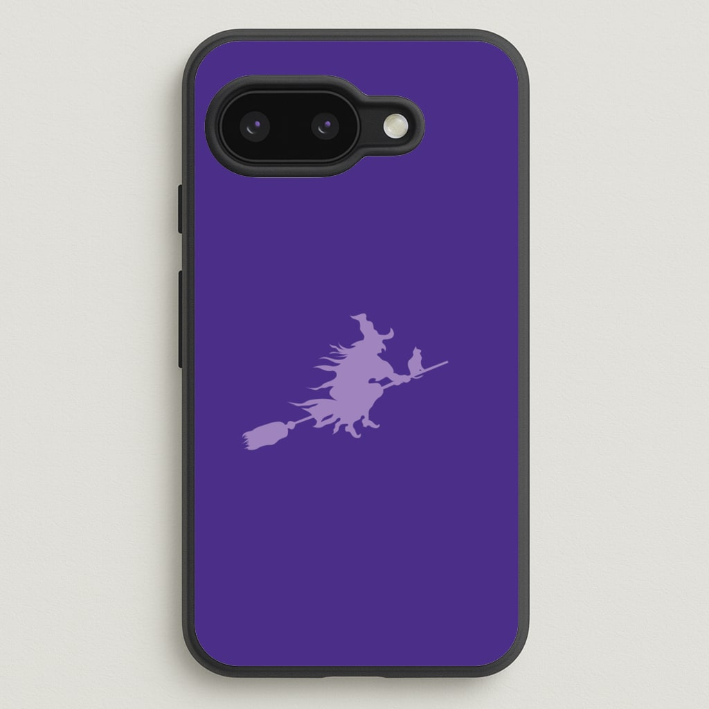 Witch And Cat - Halloween - Halloween Phone Case for Google Pixel 9a