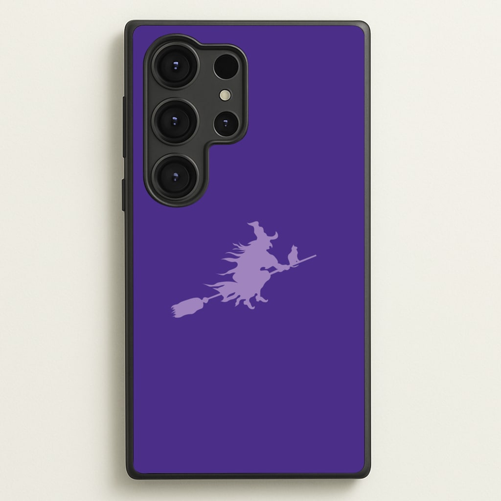Witch And Cat - Halloween - Halloween Phone Case for Galaxy S25 Ultra