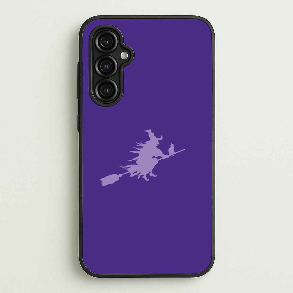 Witch And Cat - Halloween - Halloween Phone Case for Galaxy A14