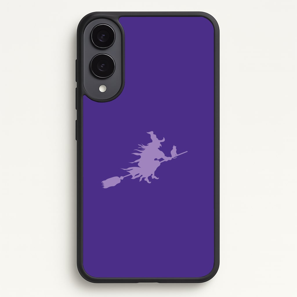 Witch And Cat - Halloween - Halloween Phone Case for Galaxy S25 Edge