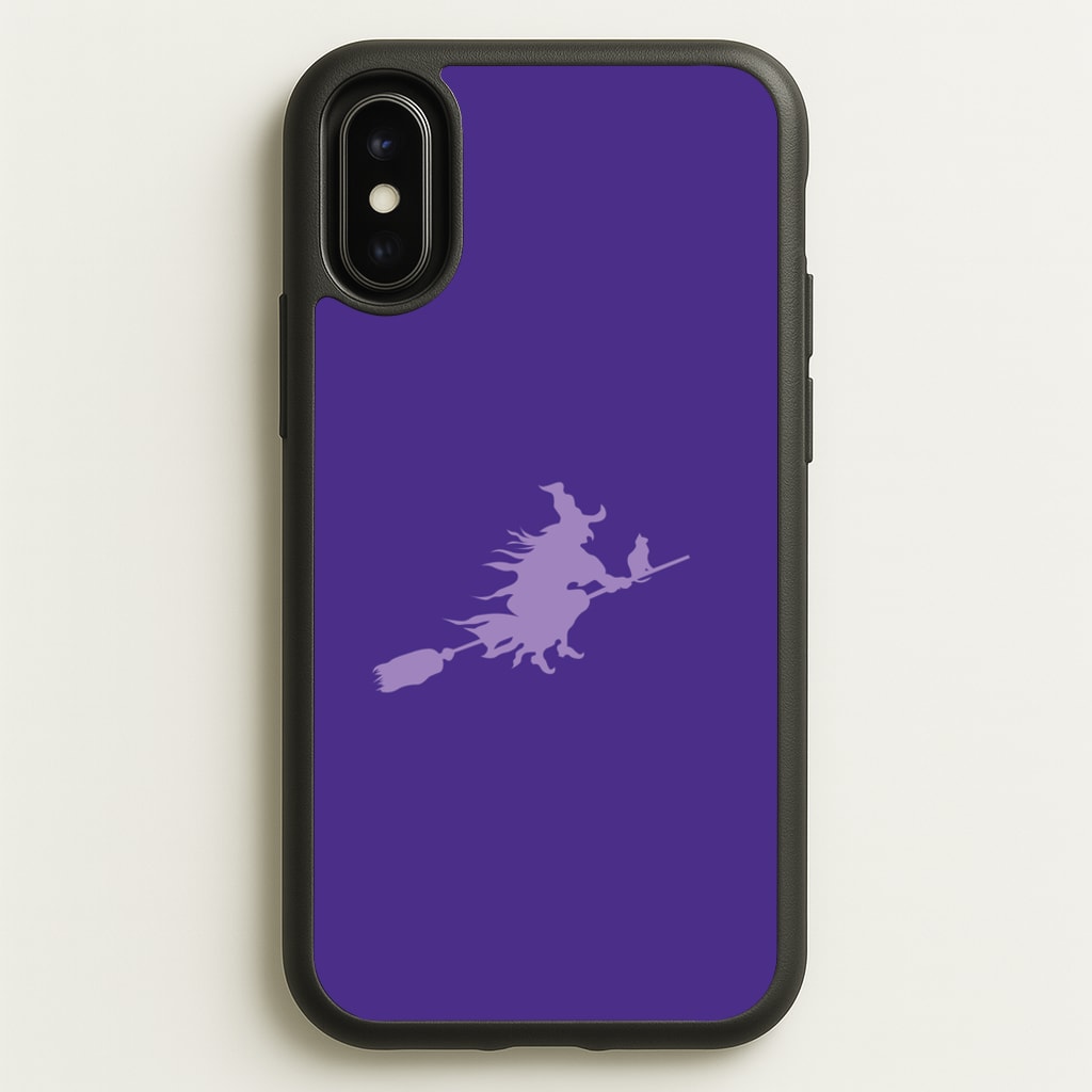 Witch And Cat - Halloween - Halloween Phone Case for iPhone X / XS