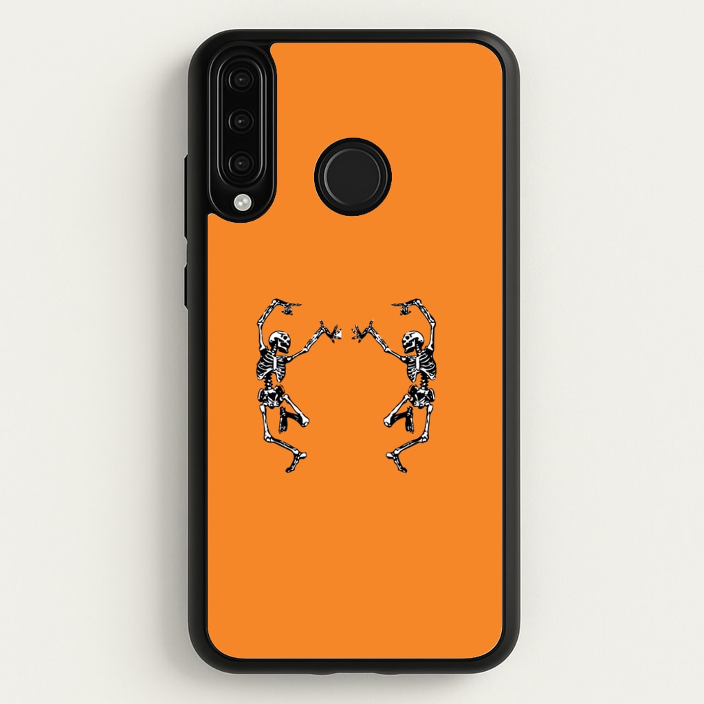 Dancing Skeletons - Halloween - Halloween Phone Case for Huawei P30 Lite