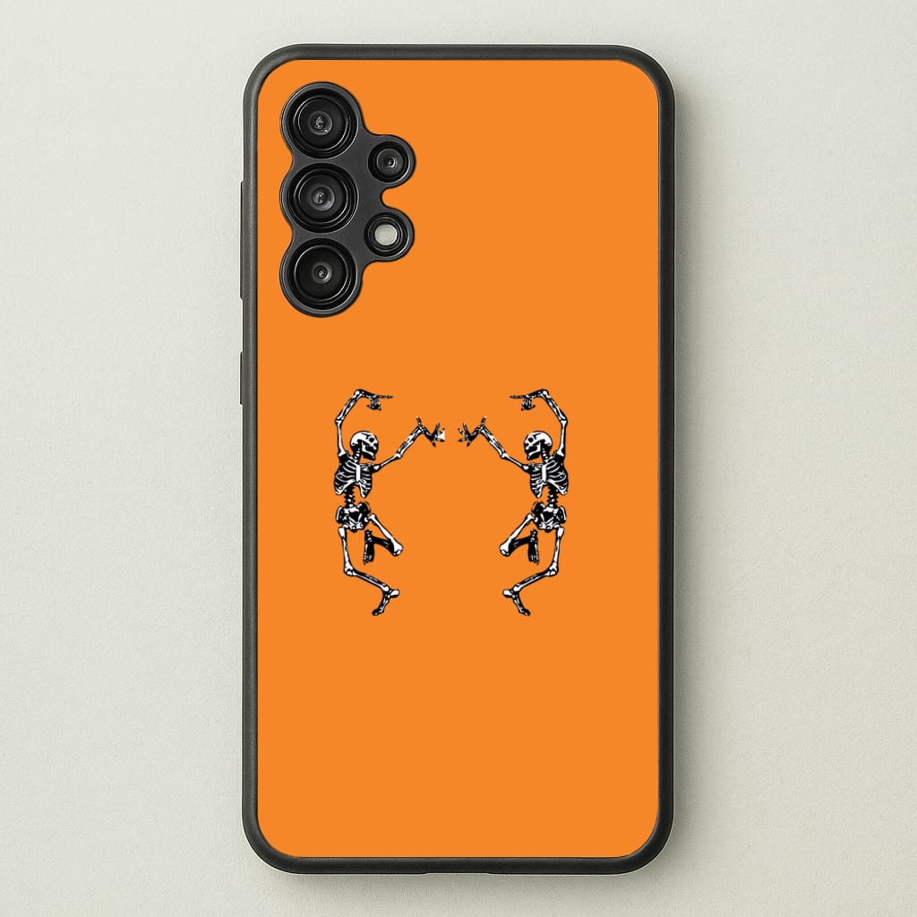 Dancing Skeletons - Halloween - Halloween Phone Case for Galaxy A13