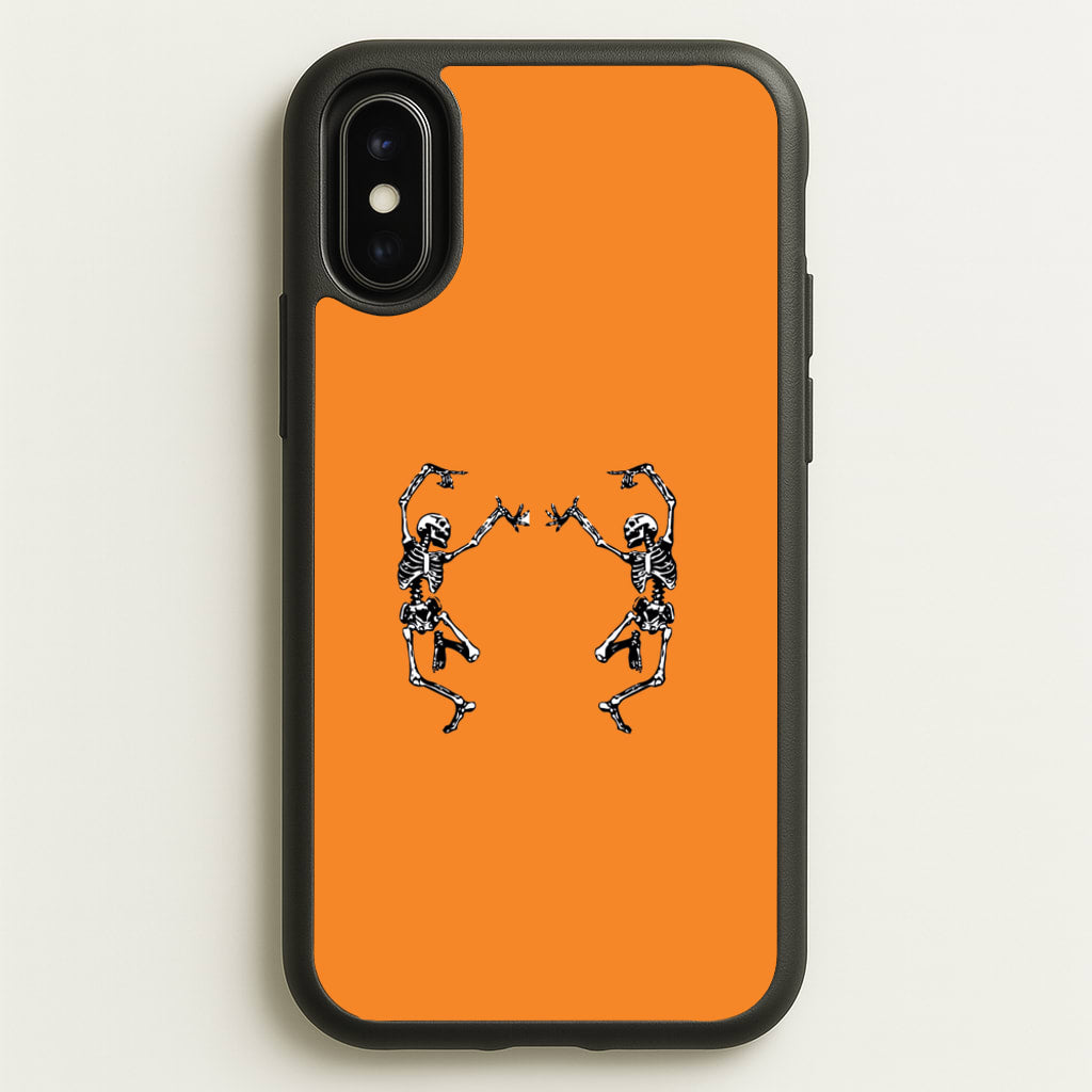 Dancing Skeletons - Halloween - Halloween Phone Case for iPhone X / XS