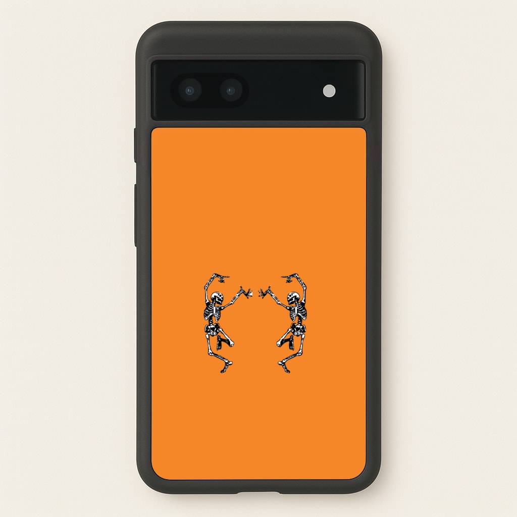 Dancing Skeletons - Halloween - Halloween Phone Case for Google Pixel 7a