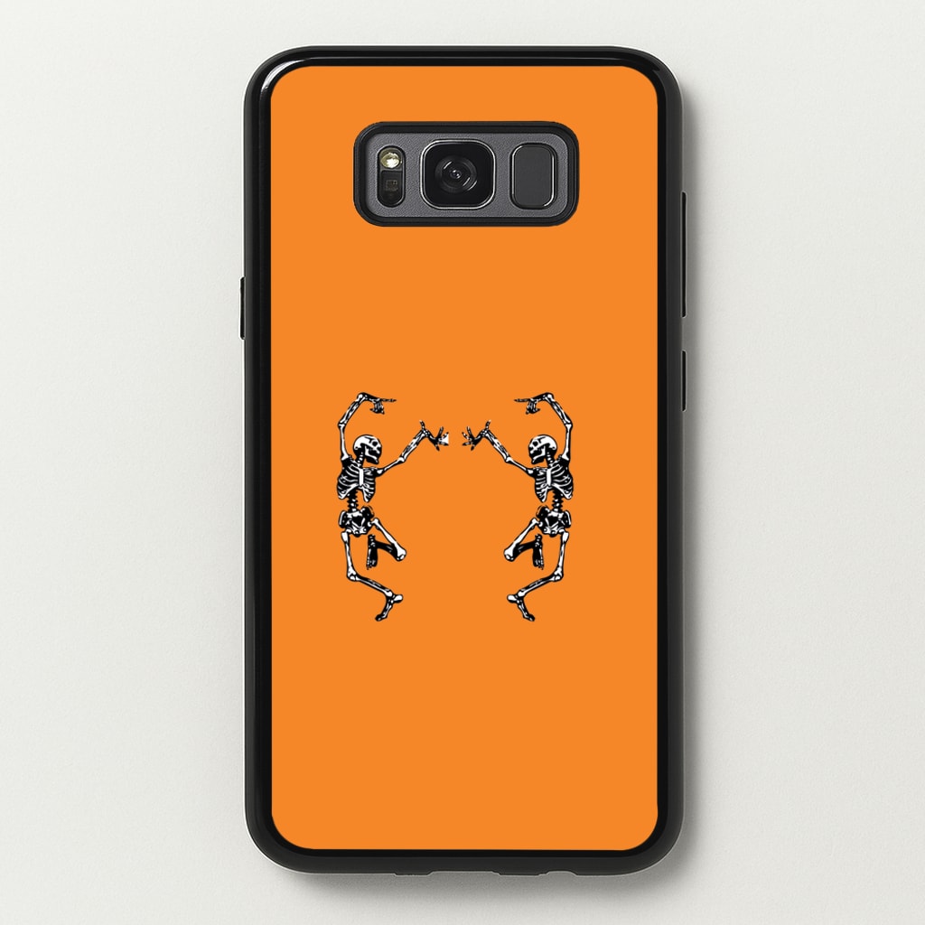 Dancing Skeletons - Halloween - Halloween Phone Case for Galaxy S8 Plus