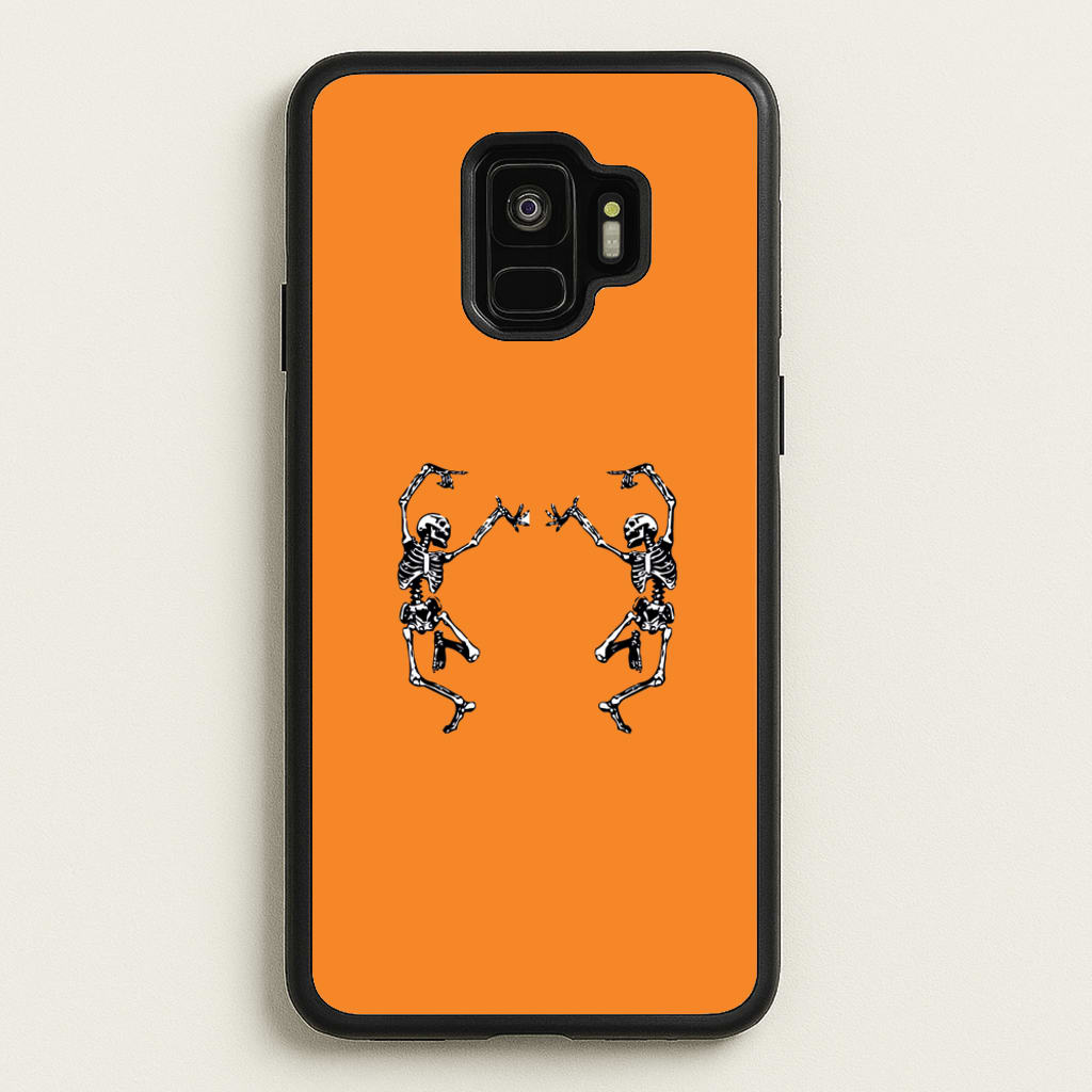 Dancing Skeletons - Halloween - Halloween Phone Case for Galaxy S9