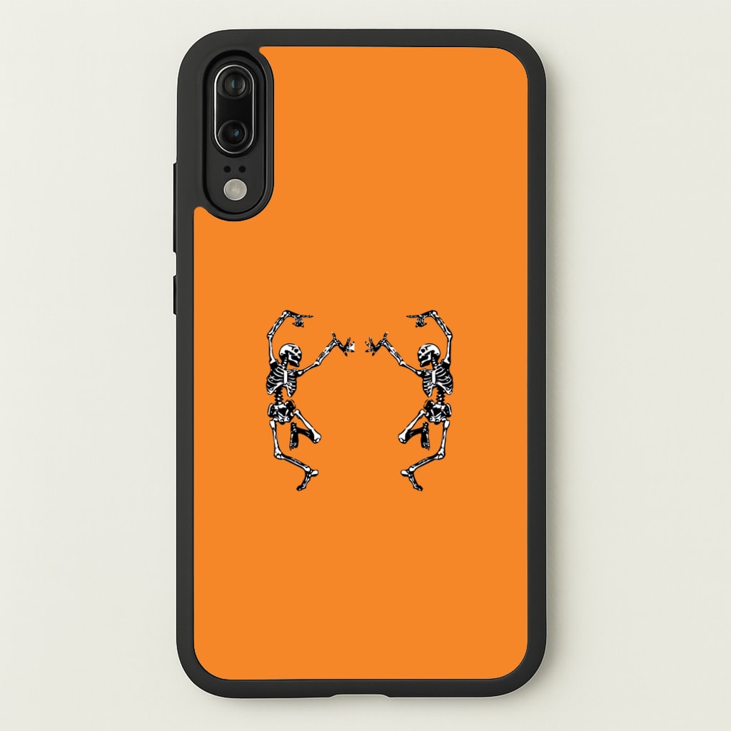 Dancing Skeletons - Halloween - Halloween Phone Case for Huawei P20