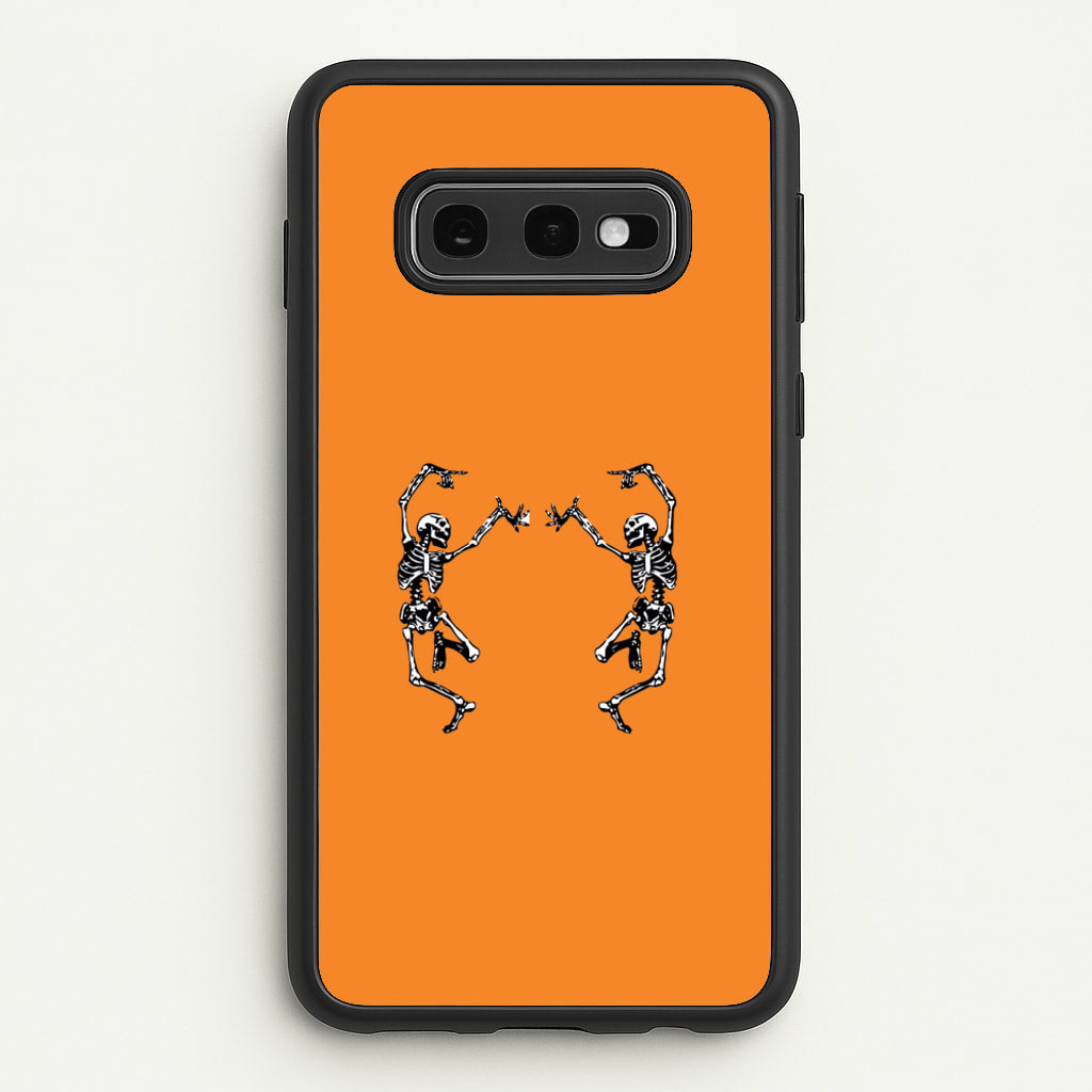 Dancing Skeletons - Halloween - Halloween Phone Case for Galaxy S10e