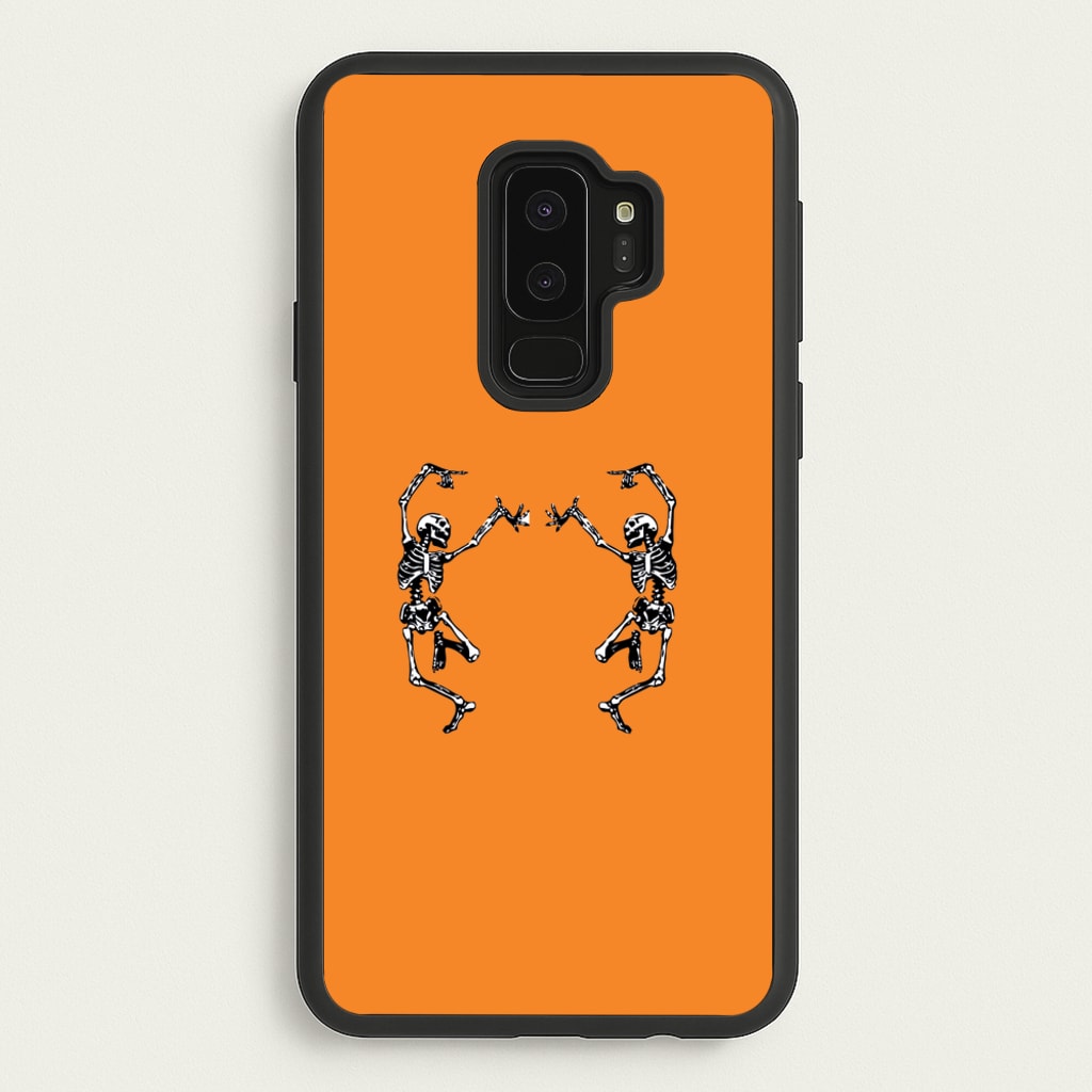 Dancing Skeletons - Halloween - Halloween Phone Case for Galaxy S9 Plus