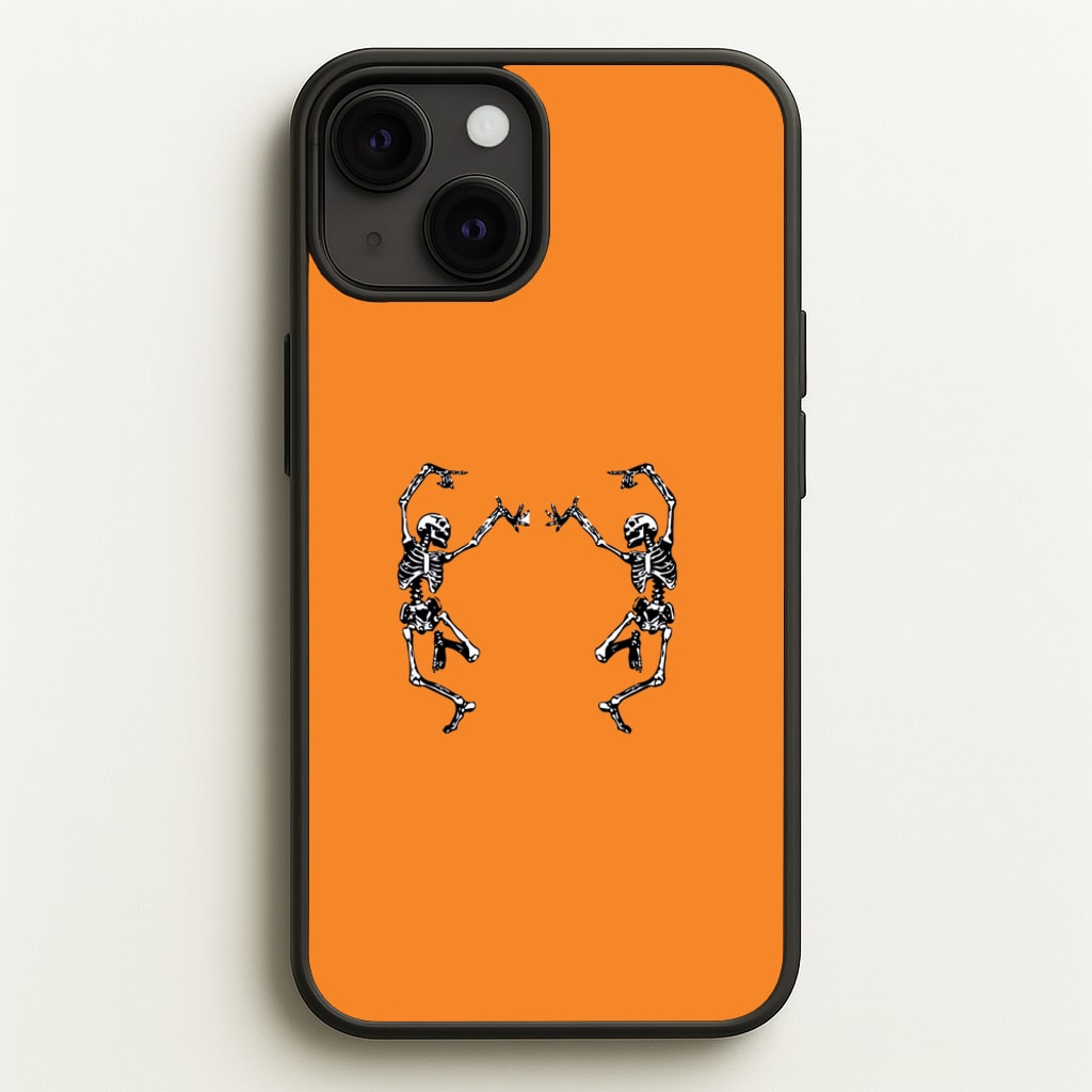 Dancing Skeletons - Halloween - Halloween Phone Case for iPhone 13 Mini