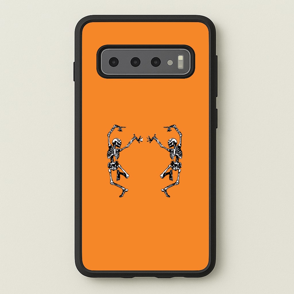 Dancing Skeletons - Halloween - Halloween Phone Case for Galaxy S10