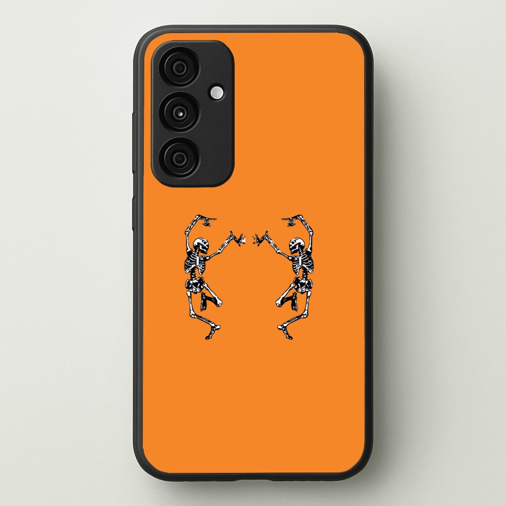 Dancing Skeletons - Halloween - Halloween Phone Case for Galaxy A15