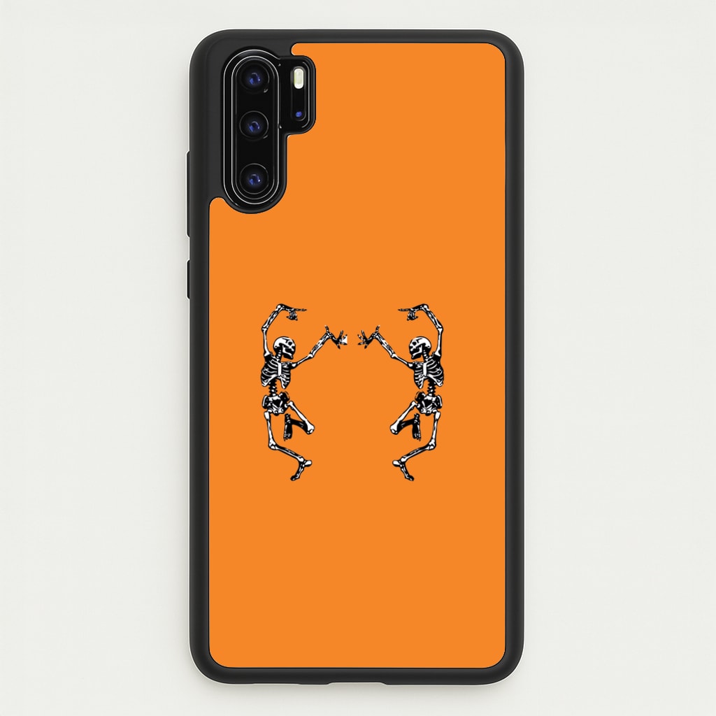 Dancing Skeletons - Halloween - Halloween Phone Case for Huawei P30 Pro