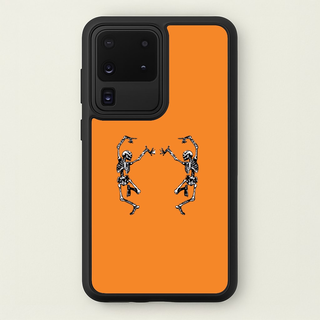 Dancing Skeletons - Halloween - Halloween Phone Case for Galaxy S20 Ultra