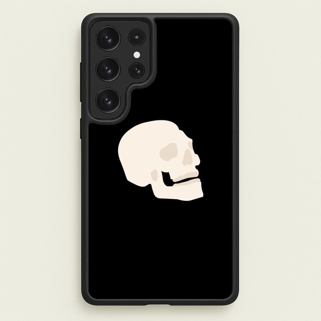 Skull Outline - Halloween - Halloween Phone Case for Galaxy S22 Ultra