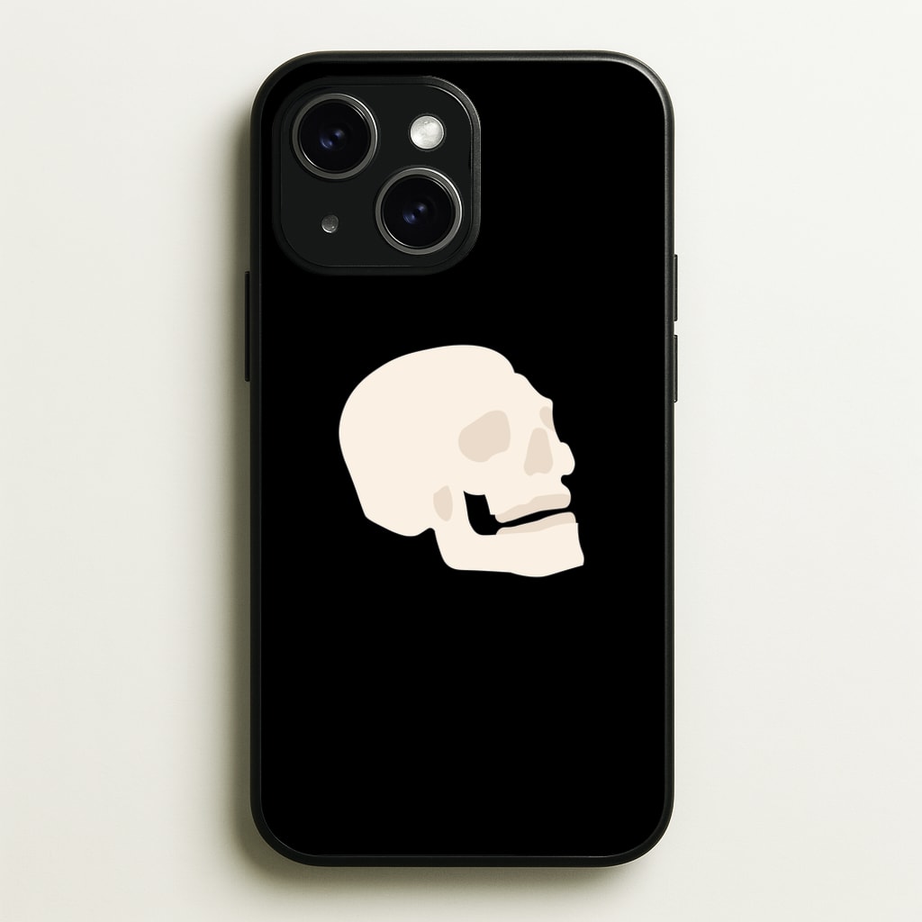 Skull Outline - Halloween - Halloween Phone Case for iPhone 15