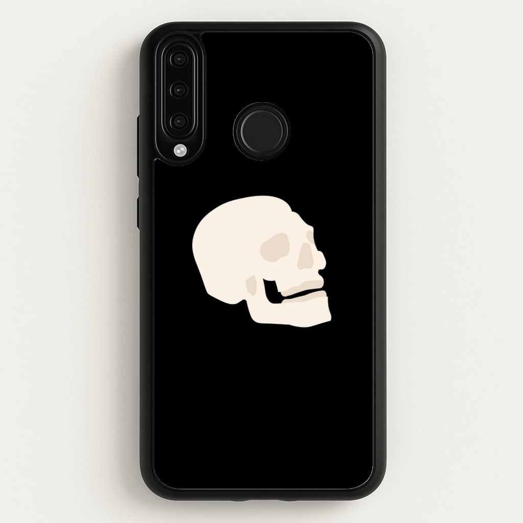 Skull Outline - Halloween - Halloween Phone Case for Huawei P30 Lite