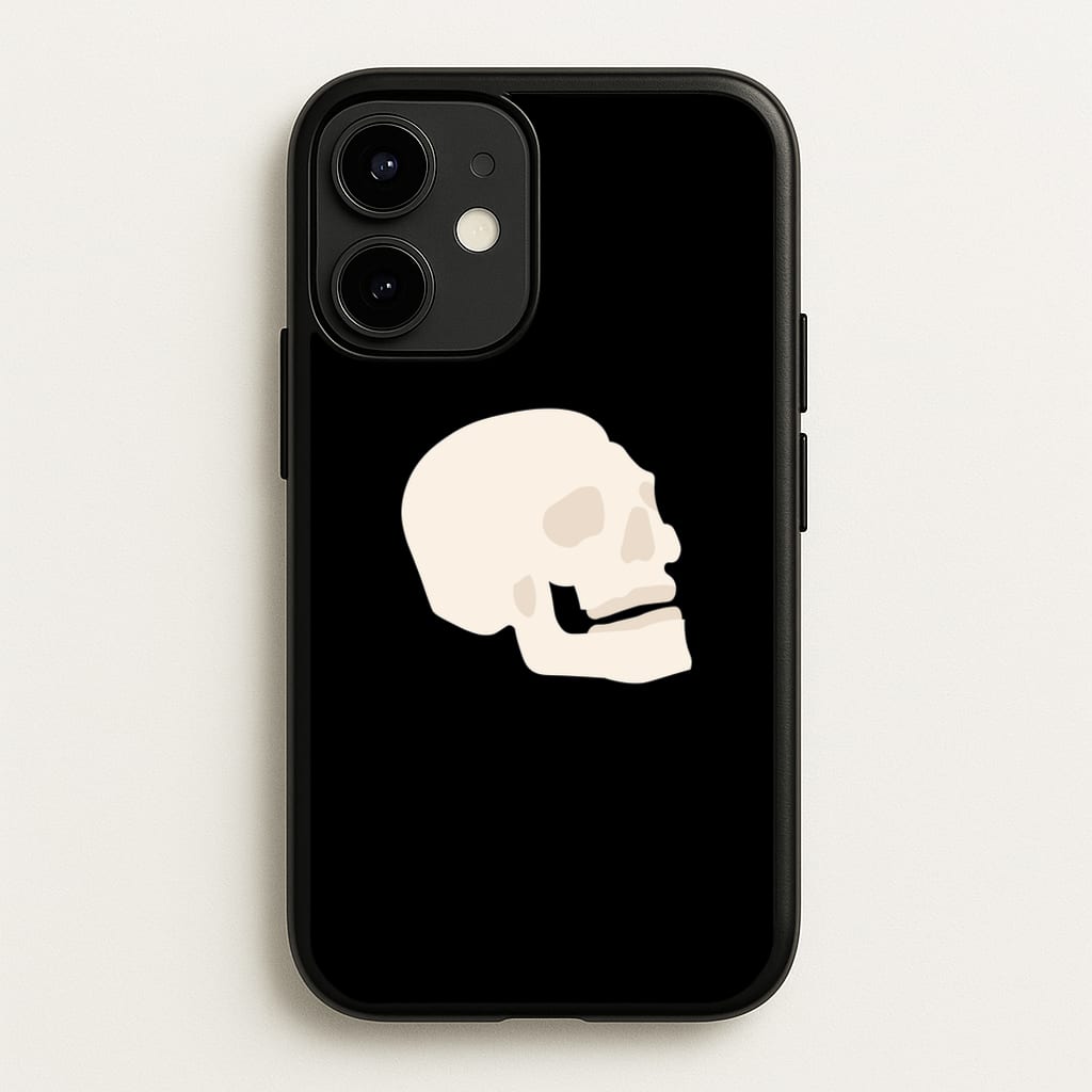 Skull Outline - Halloween - Halloween Phone Case for iPhone 12 Mini