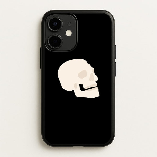Skull Outline - Halloween - Halloween Phone Case for iPhone 12 Mini