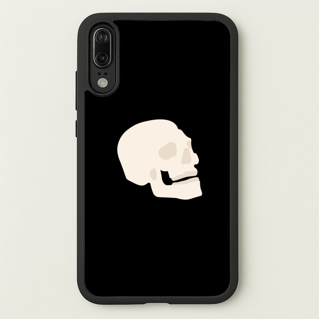 Skull Outline - Halloween - Halloween Phone Case for Huawei P20