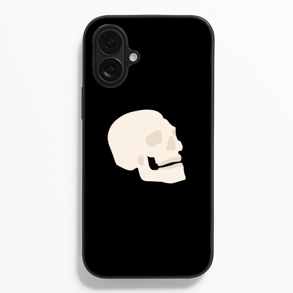 Skull Outline - Halloween - Halloween Phone Case for iPhone 16 Plus