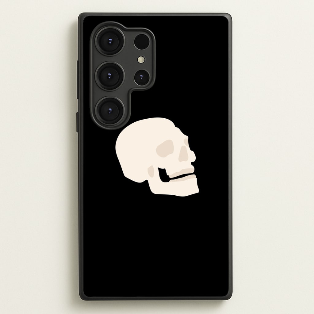 Skull Outline - Halloween - Halloween Phone Case for Galaxy S25 Ultra