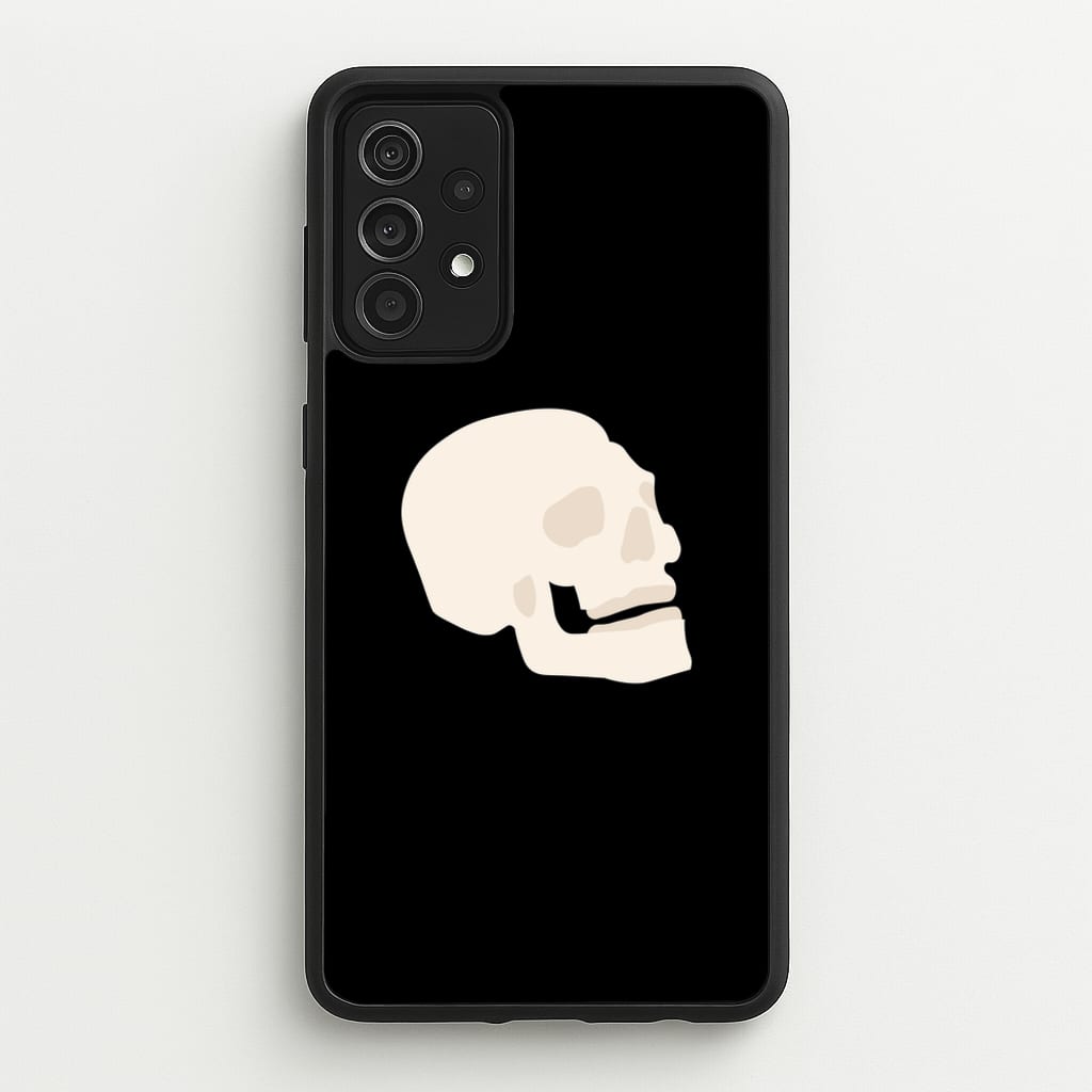 Skull Outline - Halloween - Halloween Phone Case for Galaxy A52 / A52s