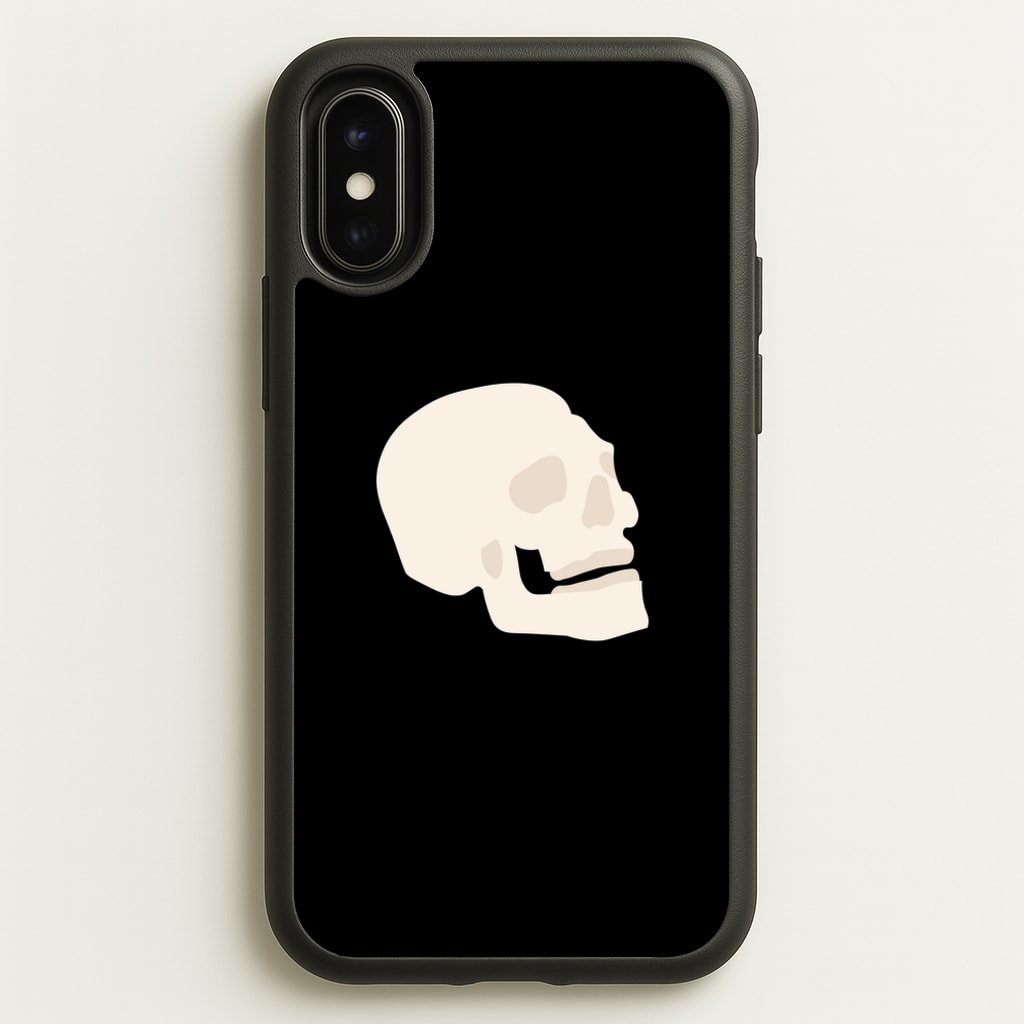 Skull Outline - Halloween - Halloween Phone Case for iPhone X / XS