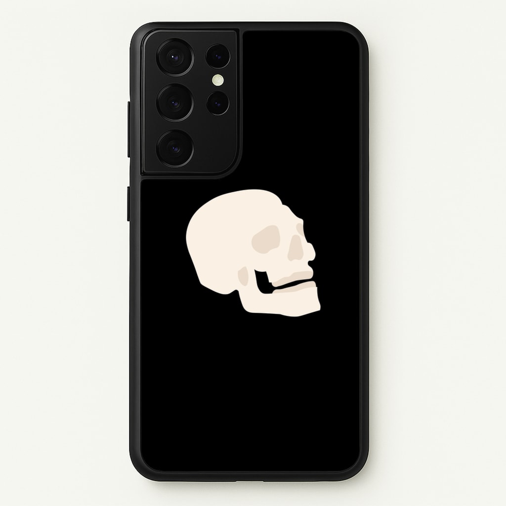 Skull Outline - Halloween - Halloween Phone Case for Galaxy S21 Ultra