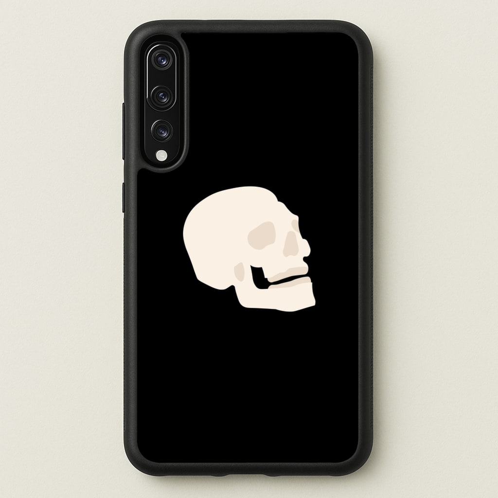 Skull Outline - Halloween - Halloween Phone Case for Huawei P20 Pro