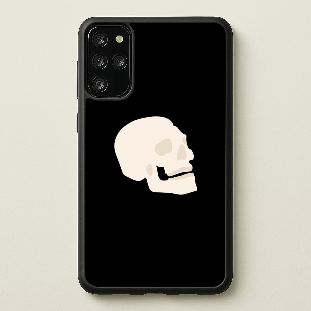 Skull Outline - Halloween - Halloween Phone Case for Galaxy S20 Plus