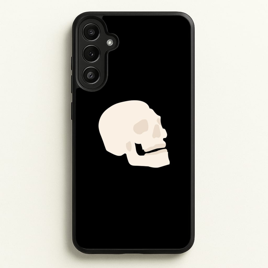 Skull Outline - Halloween - Halloween Phone Case for Galaxy A34