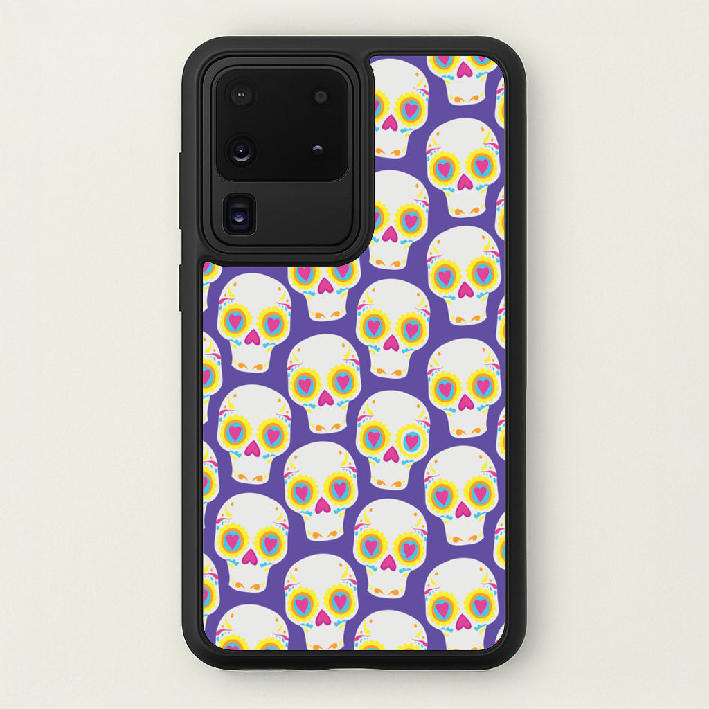 Skull Pattern - Halloween - Halloween Phone Case for Galaxy S20 Ultra