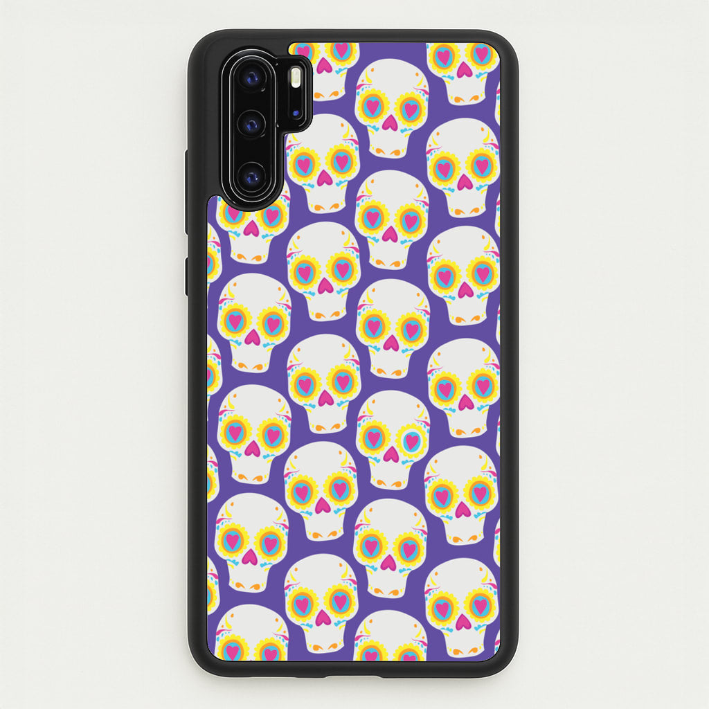 Skull Pattern - Halloween - Halloween Phone Case for Huawei P30 Pro