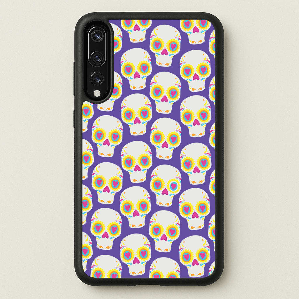 Skull Pattern - Halloween - Halloween Phone Case for Huawei P20 Pro