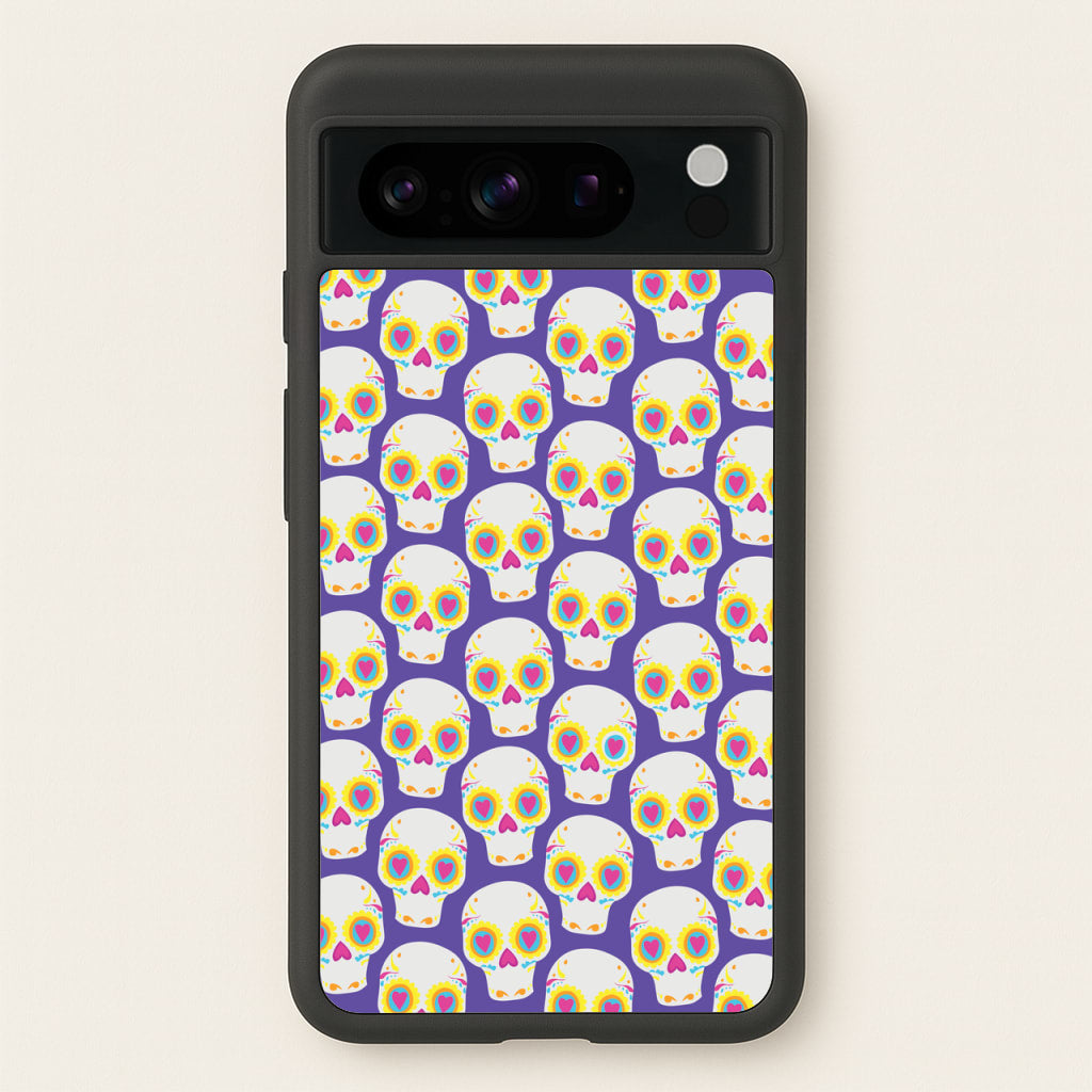 Skull Pattern - Halloween - Halloween Phone Case for Google Pixel 8 Pro