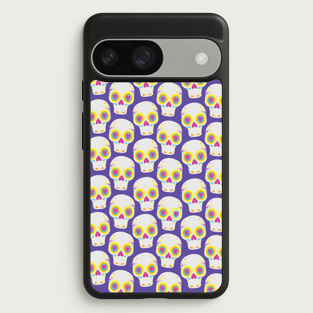 Skull Pattern - Halloween - Halloween Phone Case for Google Pixel 9 / 9 Pro