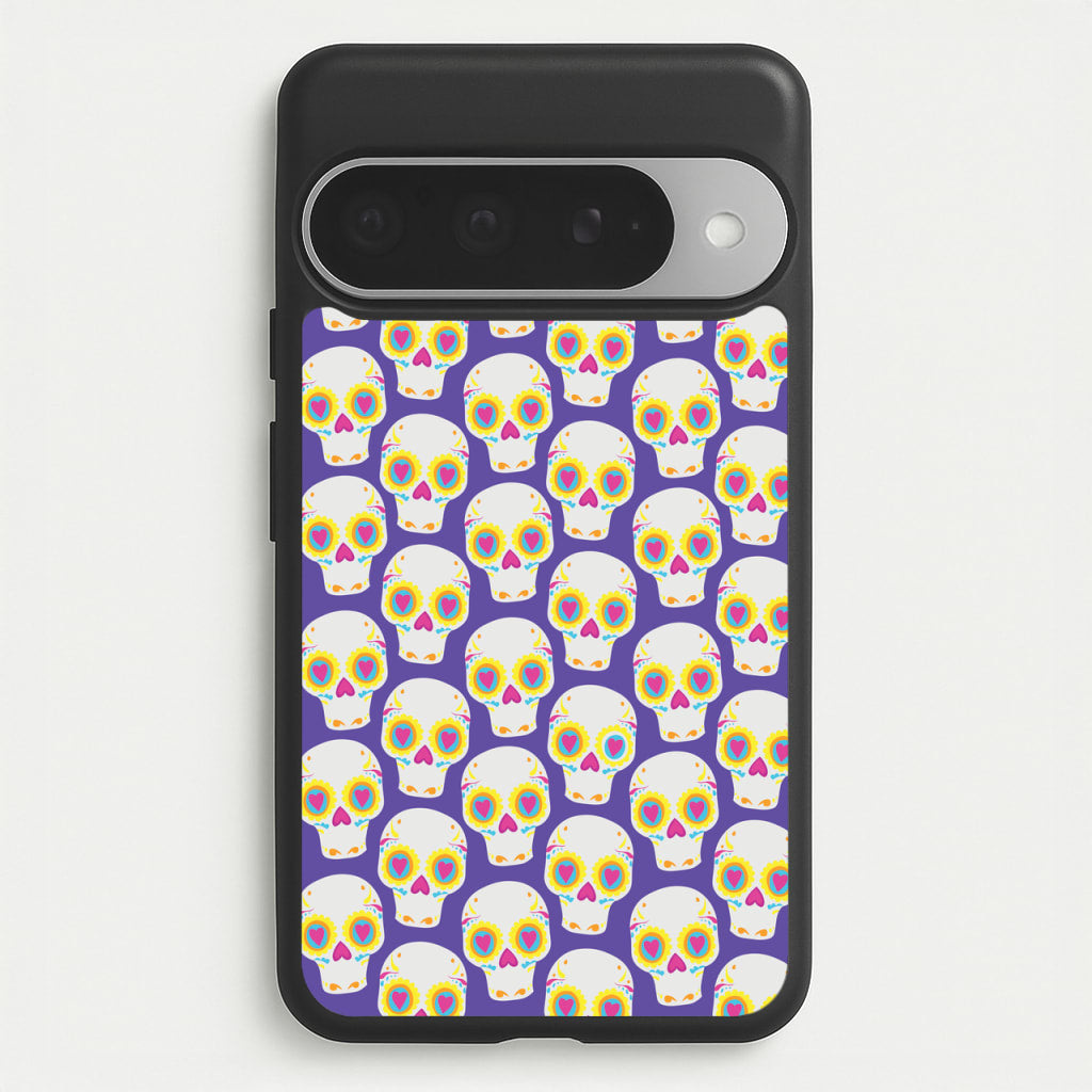 Skull Pattern - Halloween Phone Case for Google Pixel 10 Pro XL
