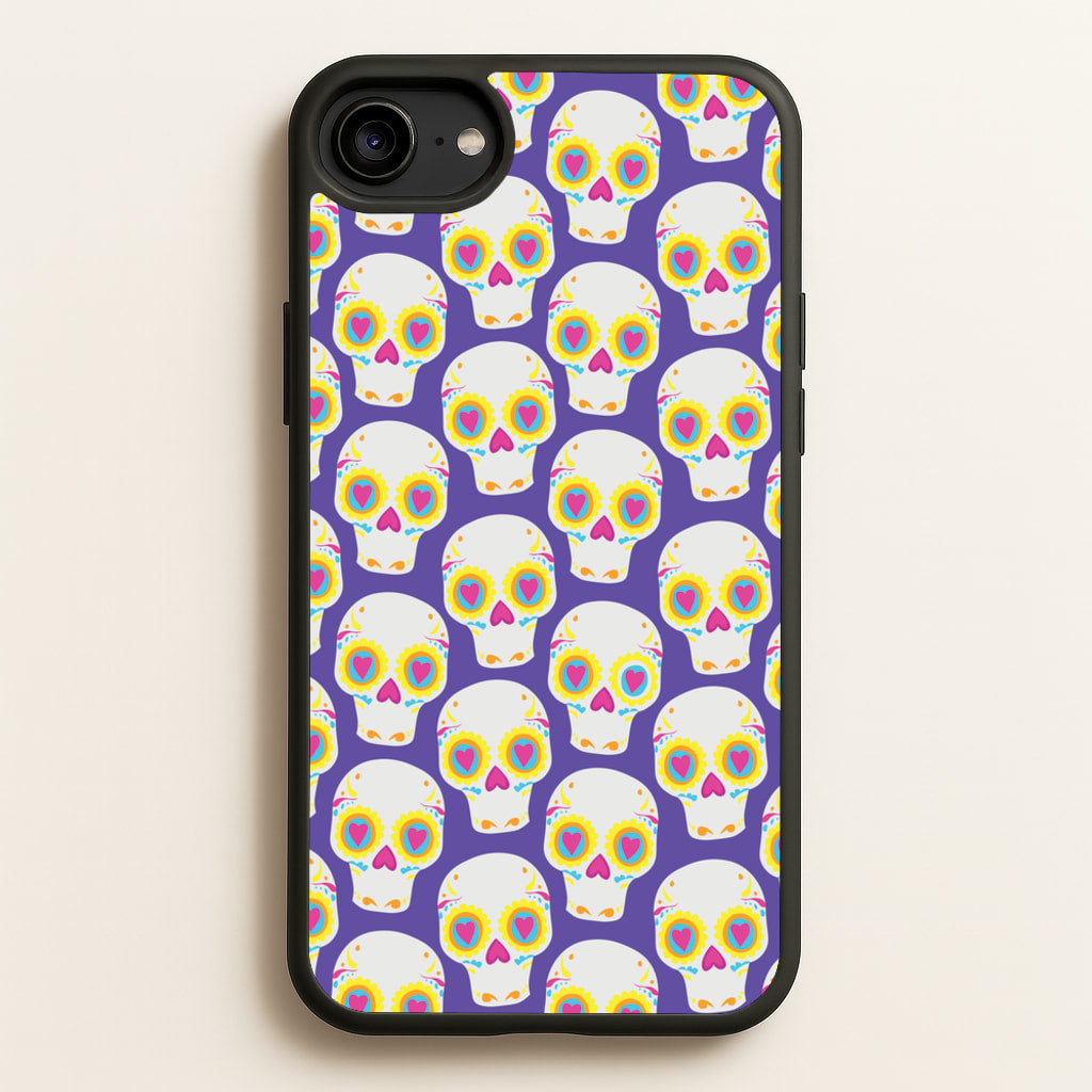 Skull Pattern - Halloween - Halloween Phone Case for iPhone 6 / 7 / 8 / SE