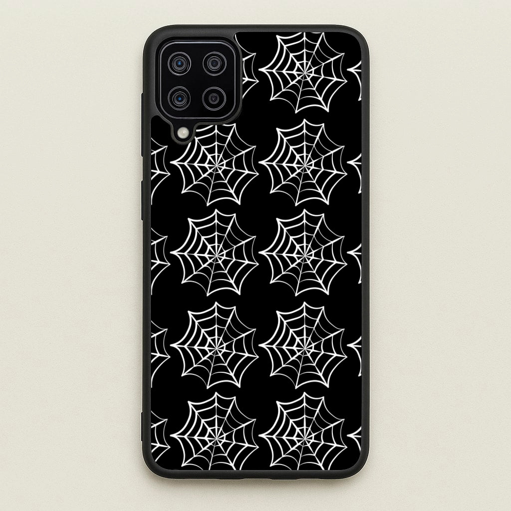 Cobwebs - Halloween - Halloween Phone Case for Galaxy A12