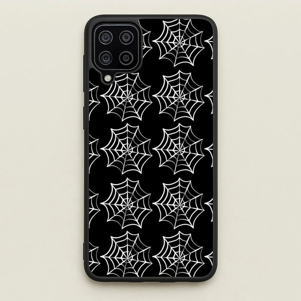 Cobwebs - Halloween - Halloween Phone Case for Galaxy A12