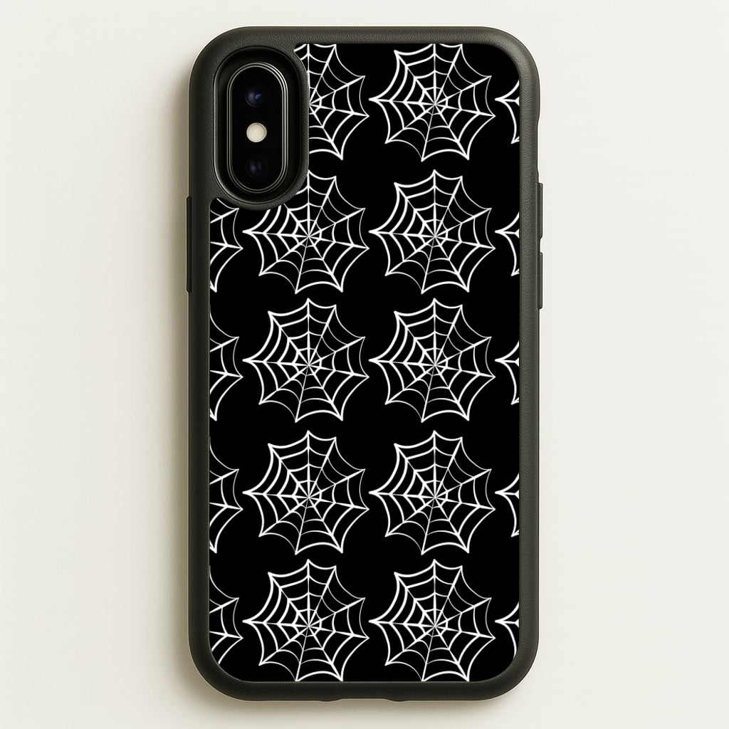 Cobwebs - Halloween - Halloween Phone Case for iPhone X / XS
