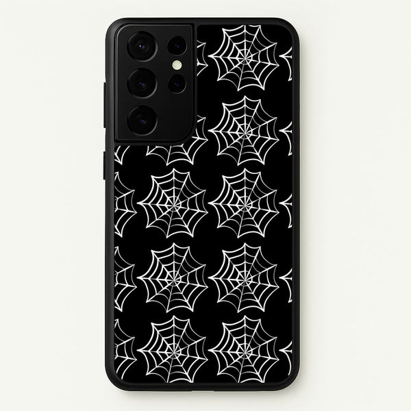 Cobwebs - Halloween - Halloween Phone Case for Galaxy S21 Ultra