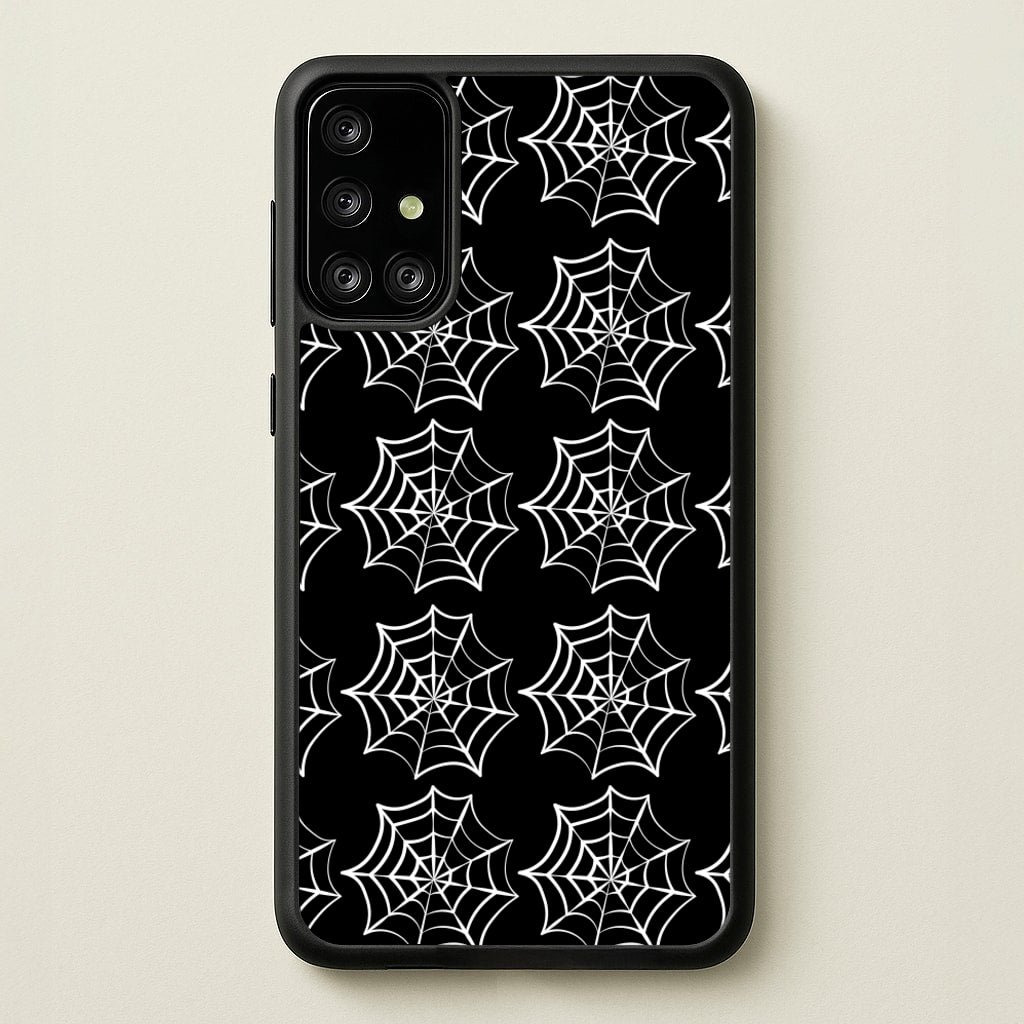 Cobwebs - Halloween - Halloween Phone Case for Galaxy A71