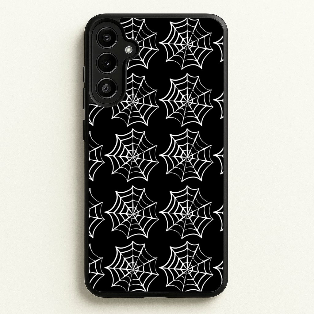 Cobwebs - Halloween - Halloween Phone Case for Galaxy A34
