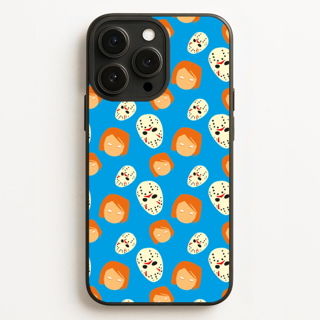 Chucky And Jason Pattern - Halloween - Halloween Phone Case for iPhone 16 Pro Max